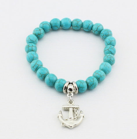 Turquoise Bracelet - Assorted Charms