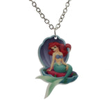 Little Mermaid Pendant 16" Short Chain Necklace